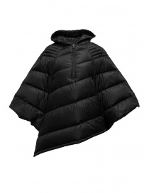 Yasmin Naqvi black cape down jacket YNKD26 NERO order online