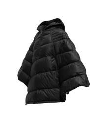 Yasmin Naqvi black cape down jacket