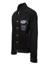 D.D.P. black denim jacket with red buttonholes for man MJJ001 GIUBBINO COTONE UOMO price