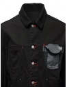 D.D.P. giubbino in jeans nero con asole rosse da uomo prezzo MJJ001 GIUBBINO COTONE UOMOshop online