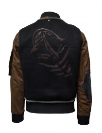 D.D.P. tobacco-colored bomber jacket with black mesh vest buy online