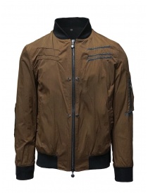 D.D.P. tobacco-colored bomber jacket with black mesh vest buy online price