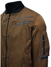 D.D.P. tobacco-colored bomber jacket with black mesh vest buy online price