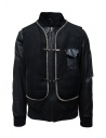 D.D.P. bomber in pelle con gilet a rete nero acquista online MBJ001 BOMBER PELLE UOMO