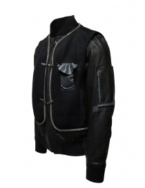 D.D.P. leather bomber with black mesh vest price