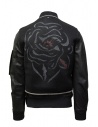 D.D.P. bomber in pelle con gilet a rete neroshop online giubbini uomo