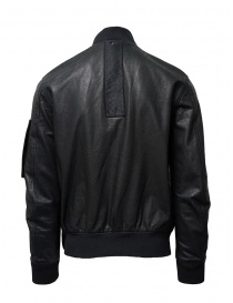 D.D.P. bomber in pelle con gilet a rete nero acquista online prezzo