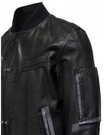 D.D.P. leather bomber with black mesh vest buy online price