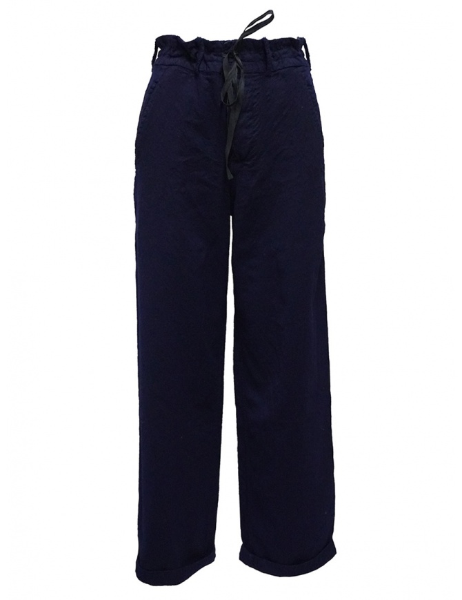 Casey Vidalenc pantaloni a palazzo in lana blu FP191 BLUE pantaloni donna online shopping