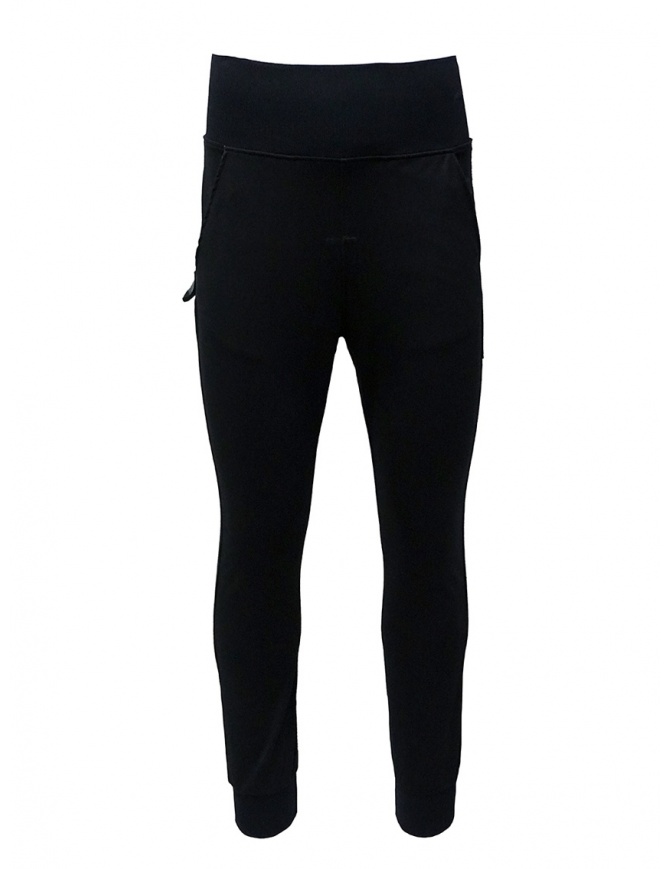 D.D.P. pantalone sportivo a vita alta nero UP001 PANTALONE UNISEX VISCOSA pantaloni uomo online shopping