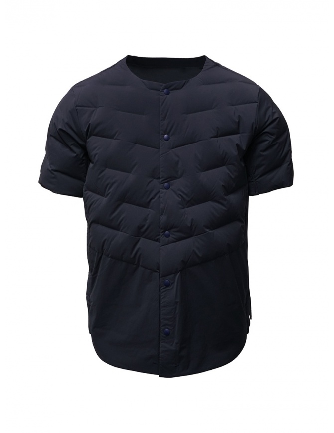Descente blue short-sleeve padded jacket DAMOGC50 NVGR mens jackets online shopping