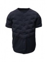 Descente blue short-sleeve padded jacket buy online DAMOGC50 NVGR