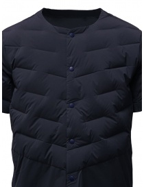 Descente blue short-sleeve padded jacket price