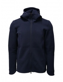 Descente Fusionknit Circuit blue hoodie sweatshirt DAMOGL02 NVGR