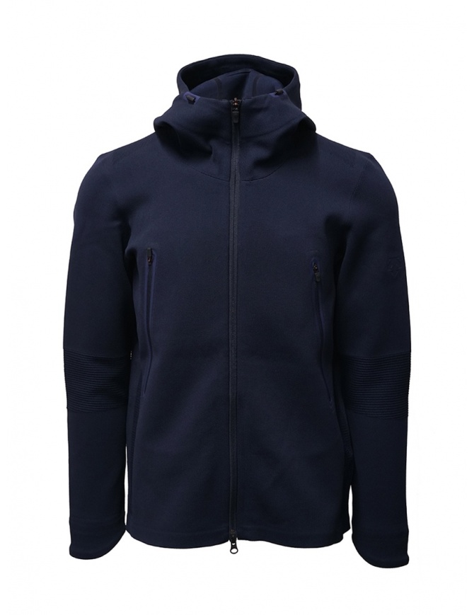 Descente Fusionknit Circuit blue hoodie sweatshirt DAMOGL02 NVGR