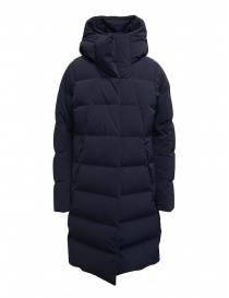 Womens coats online: Descente Mizusawa long down jacket blue