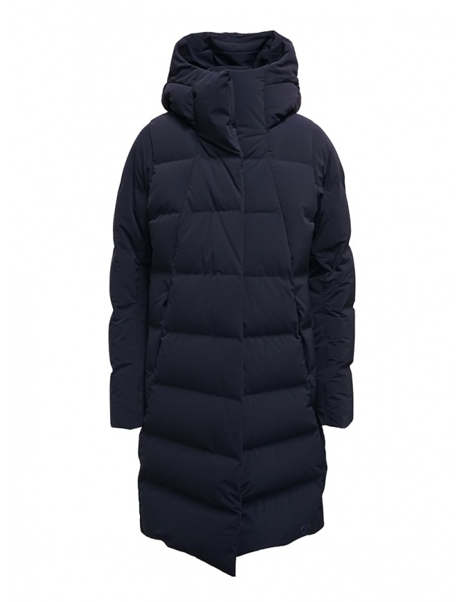 Descente Mizusawa long down jacket blue DAWOGK44U NVGR womens coats online shopping