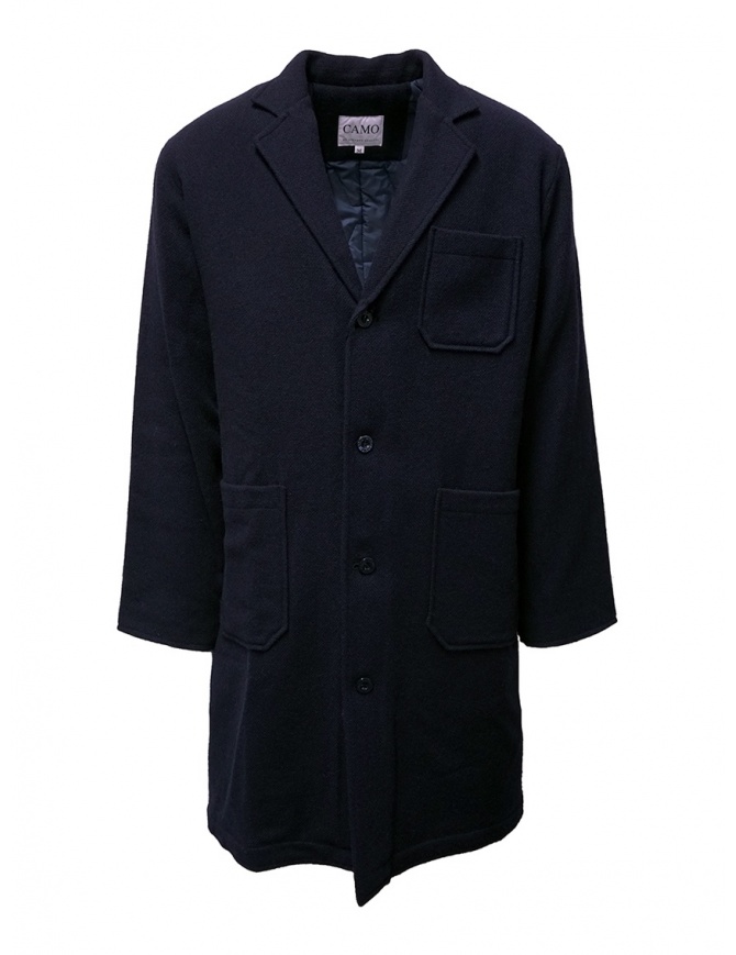 Cappotto Camo in lana imbottito blu AF0032 WOOL NAVY cappotti uomo online shopping