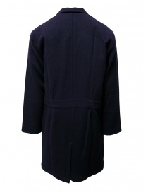 Camo blue padded wool coat
