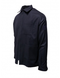 Camo blue cotton zippered jacket