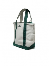 L.L. Bean Boat and Tote white and green handbag buy online
