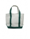 L.L. Bean Boat and Tote white and green handbag OSLV3 52001 BAG DARK GREEN price