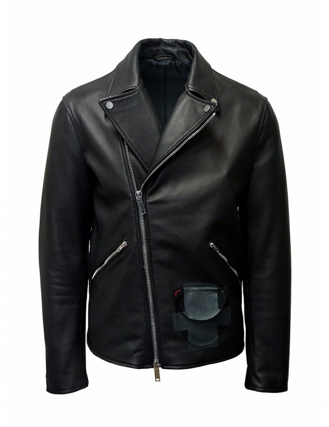 D.D.P. Iconic Brand black studded leather jacket MKJ001 CHIODO UOMO mens jackets online shopping