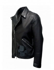 D.D.P. Iconic Brand black studded leather jacket price