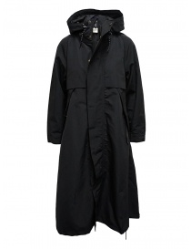 Black Kapital coat with floral lining detail EK-806 BLACK