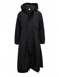 Cappotto Kapital nero con dettaglio fodera a fiori EK-806 BLACK order online