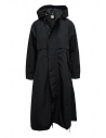 Cappotto Kapital nero con dettaglio fodera a fiori acquista online EK-806 BLACK