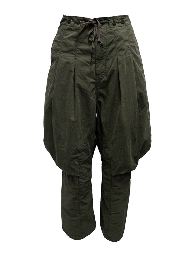 Kapital pantaloni cargo lacci dietro le ginocchia K1909LP048 KHAKI pantaloni donna online shopping