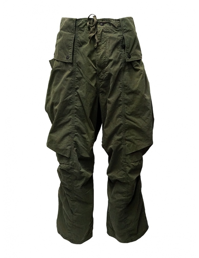 Kapital khaki cargo pants wide on the sides K1909LP049 KHA mens trousers online shopping