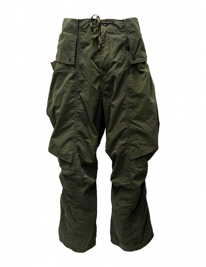 Kapital pantaloni cargo khaki larghi ai lati K1909LP049 KHA pantaloni uomo online shopping