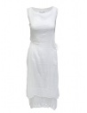 European Culture abito bianco smanicato in cotone acquista online 18GU 7504 1101