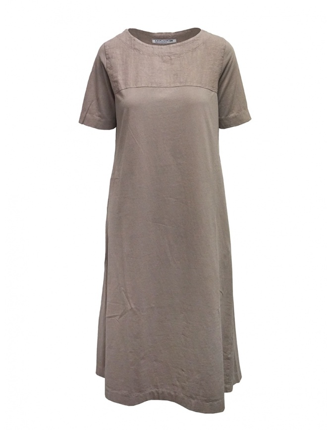 European Culture abito lungo in lino e cotone beige 15A0 2790 1361 abiti donna online shopping