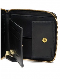 Slow Herbie small square wallet in black leather
