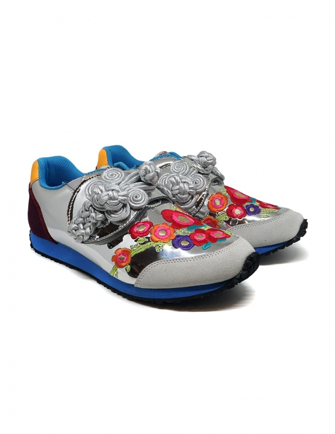 Kapital embroidered silver sneakers K1910XG535 SILVER Kapital embroidered silver sneakers K1910XG535 SILVER womens shoes online shopping