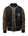 D.D.P. bomber color tabacco con gilet a rete nero acquista online MBJ001 BOMBER COT/NYL UOMO