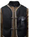 D.D.P. bomber color tabacco con gilet a rete nero MBJ001 BOMBER COT/NYL UOMO acquista online