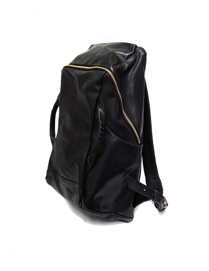 Cornelian Taurus black leather backpack with front handles CO19FWTS010 BLACK
