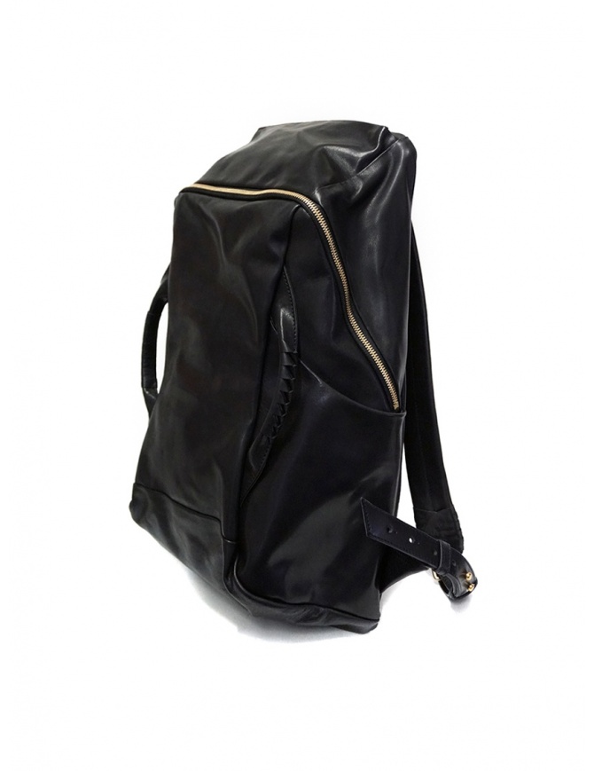 Cornelian Taurus black leather backpack with front handles CO19FWTS010 BLACK bags online shopping