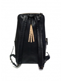 Cornelian Taurus black leather backpack with front handles buy online