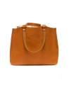 Slow Bono bag in orange leather with linen bag 4920003 BONO CAMEL buy online