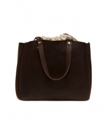 Slow borsa Bono in pelle marrone e lino borse acquista online