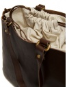 Slow Bono tote bag in brown leather and linen price 4920003 BONO CHOCO shop online