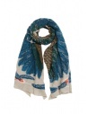 Sciarpa Kapital beige con aquila verde e blushop online sciarpe