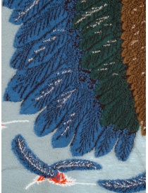 Sciarpa Kapital azzurra con aquila verde e blu sciarpe acquista online