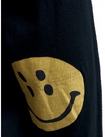 Kapital black sweatshirt with smiley elbows men s knitwear buy online