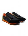 Kapital black sneaker with zippers and smiley buy online EK-799 BLACK